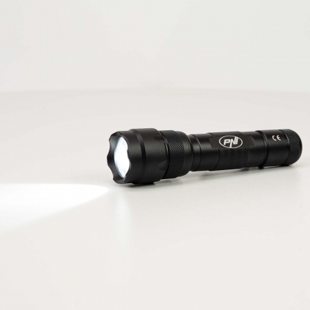 Lanterna PNI Adventure FDW48 cu LED, aluminiu, acumulator 3000 mAh, cu incarcator acumulator inclus, negru [9]