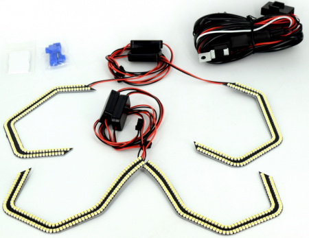 LED ANGEL EYES compatibil E90,E92,E93, F30 fara lupa. Lumina alb [1]