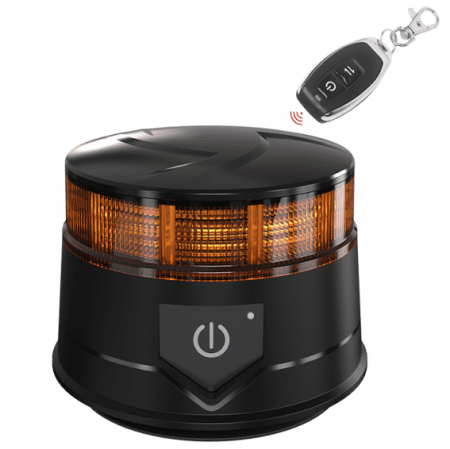 Electronice si electrice auto - Baliza LED reîncarcabila tip girofar, stroboscopica, cu telecomanda, 14 W, IP67, 12-24V