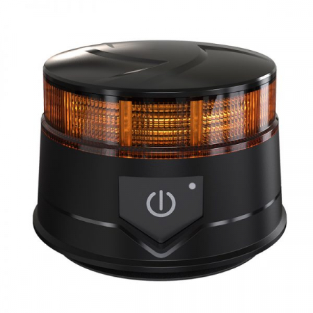 Baliza LED reîncarcabila tip girofar, stroboscopica, cu telecomanda, 14 W, IP67, 12-24V [1]