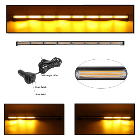 Noutati Flexzon - Led bar 120cm Girofar LED 12-24V, 144W, 9 Мoduri de Iluminare