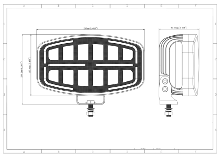 Poriector LED Far cu functie DRL, lumina alba/galbena - 12-24V, pentru jeep, camion, utilaje agricole si altele [1]