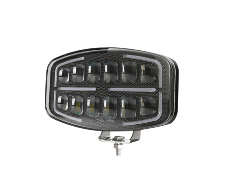 Poriector LED Far cu functie DRL, lumina alba/galbena - 12-24V, pentru jeep, camion, utilaje agricole si altele [8]