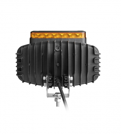 Proiector LED Halogen cu 3 functii - DRL alb/portocaliu si lumina de avertizare cu 4 moduri, rezistent la apa, 12-24V, 1400LM, IP67, IP69, ECE-R10 [4]