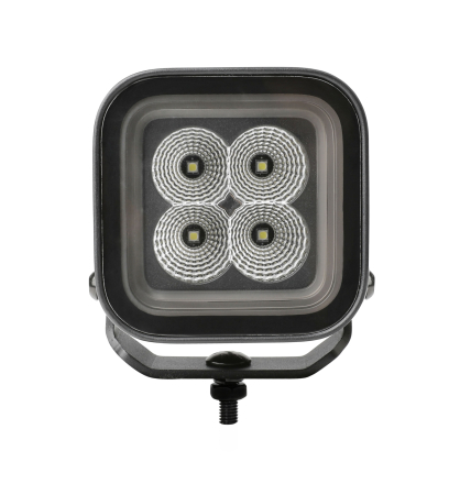 Proiector LED Halogen 30W - Alb, Lumina difuza cu lumina DRL galbena si rosie 12-24V [5]