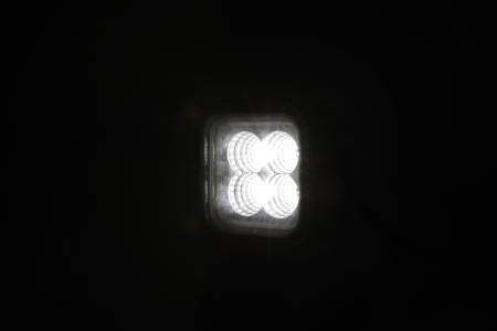 Proiector LED Halogen 30W - Alb, Lumina difuza cu lumina DRL galbena si rosie 12-24V [15]