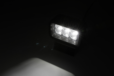 Proiector LED Halogen 42W - Alb, Lumina difuza cu lumina DRL galbena si rosie 12-24V [13]