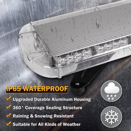 Rampa girofar cu Led  semnalizare de urgenta 12-24V, 98cm [10]