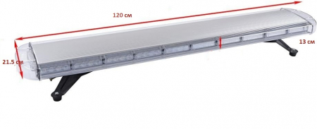 Girofar Led  de semnalizare de urgenta, 15 moduri de functionare, lumina galbena portocalie E-Mark E9, 120 сm, 12-24V [9]