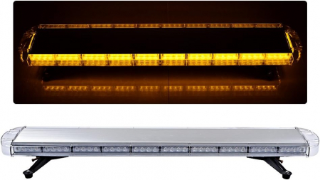 Girofar Led  de semnalizare de urgenta, 15 moduri de functionare, lumina galbena portocalie E-Mark E9, 120 сm, 12-24V [4]