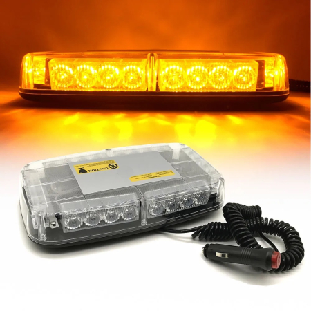 Girofaruri - Led lampa de urgenta tip Girofar, stroboscopic cu magnet, 15 moduri de lumina, pentru asistența rutiera, platforma de zapada si altele 12-24V