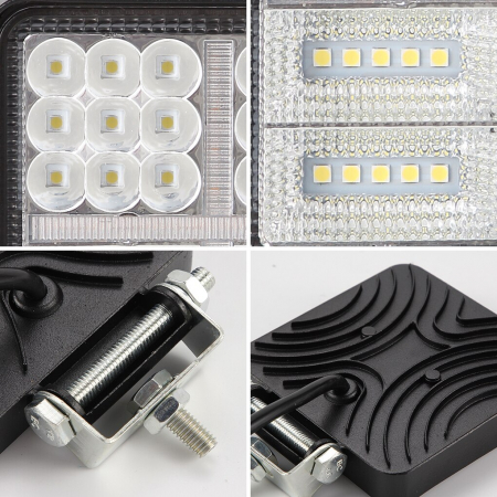 Proiector LED Lumina Ceata Iluminat 162W 12V / 24V Flood Beam Exterior Jeep Cabina [3]