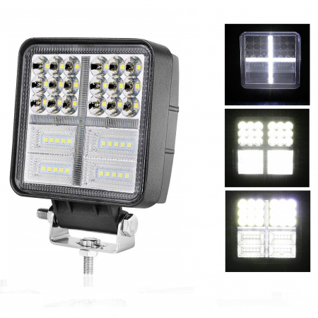 Electronice si electrice auto - Proiector LED Lumina Ceata Iluminat 162W 12V / 24V Flood Beam Exterior Jeep Cabina