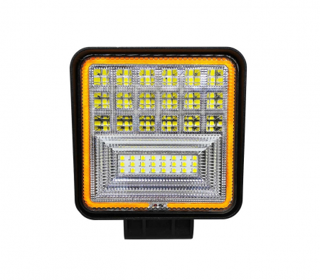 Noutati Flexzon - Proiector LED Lumina Ceata Iluminat Alb / Galben 126W 12V / 24V Flood Beam Exterior Jeep Cabina