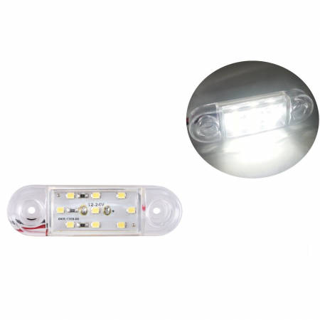 LED Lampa Laterala Alba Gabarit 12V 9 SMD Resistenta La Apa [1]