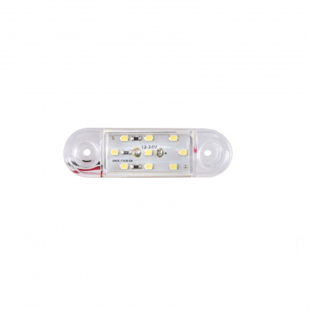 Accesorii Camioane - LED Lampa Laterala Alba Gabarit 12V 9 SMD Resistenta La Apa