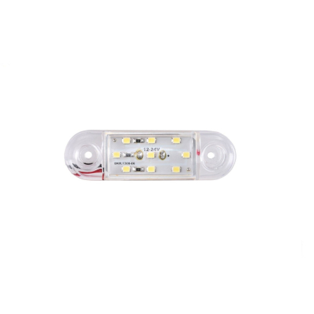 Accesorii Camioane - LED Lampa Laterala Alba Gabarit 12V 9 SMD Resistenta La Apa