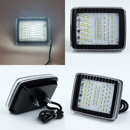 Electronice si electrice auto - LAMPA LED  Lumina de Spate – Gabarit cu 70 de LED-uri 12-24V, Alb