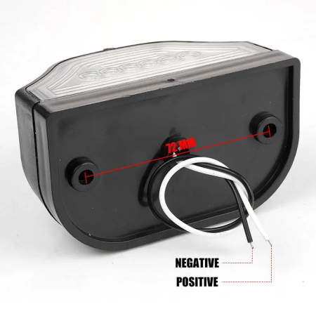 Lampa numar inmatriculare cu LED 12V pentru remorca, autobuz, rulota, platforma, negru [3]