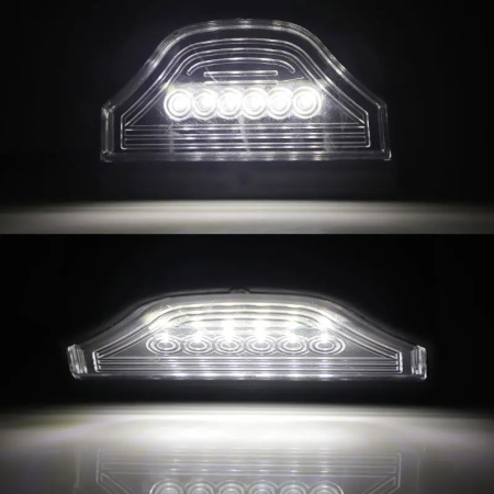 Lampa numar inmatriculare cu LED 12V pentru remorca, autobuz, rulota, platforma, negru [4]