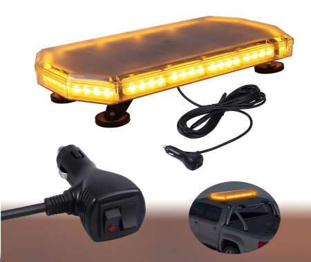 Electronice si electrice auto - Girofar 16 moduri de blit Recuperare Bara luminoasa stroboscopica 12-24V, 60x30cm