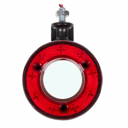 Lumină laterală cu LED-uri, marker pentru oglindă, roșu-portocaliu, 12-24V, pentru mașini, autobuze, camioane, remorci, caravane, rulote, ATV-uri și altele [2]