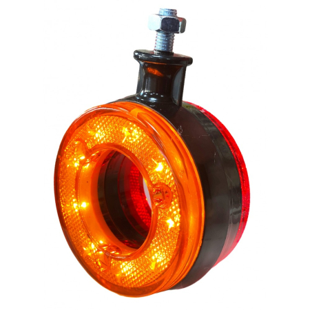 Lampi sub oglinda - Lumină laterală sub oglinda LED-uri roșu-portocaliu, 12-24V