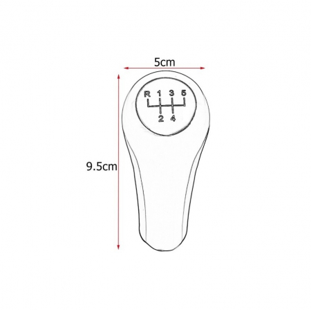 Maner schimbator 5 viteze compatibil BMW X1 X3 X5 E53 E83 E60 E81, E82, E87, E90, E91, E92, Albastru [4]