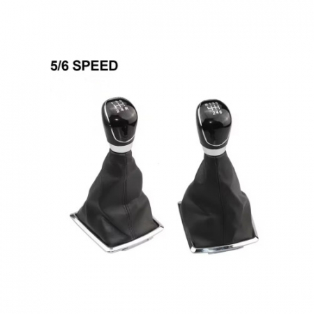 Ford - Maner si Manson schimbator imitatie piele compatibil Ford Focus MK2 cu 2 adaptoare pentru 5 si 6 viteze