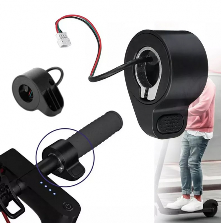 Accesorii Moto & Velo - Maneta acceleratie trotineta electrica, Compatibil cu Xiaomi M365/Pro, 65x45x28mm - Negru