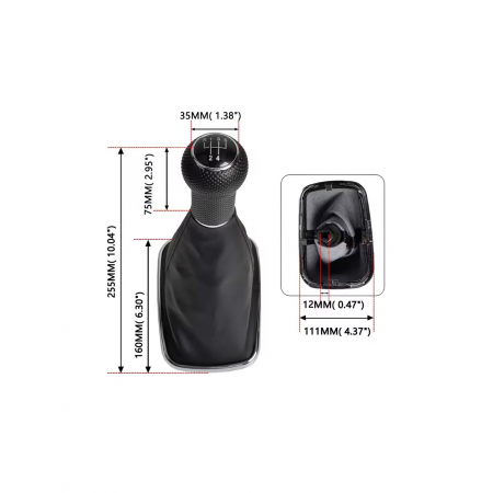 Manson schimbator si maner compatibil Volkswagen Golf IV MK4 1999-2004 cu 2 adaptoare pentru 5 si 6 viteze [4]