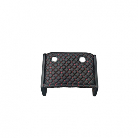 Masa de bord cu 2 suporti pentru pahare ,piele ecologica culoare Negru cusatura Rosie compatibila Renault Master  2020-2024 [3]