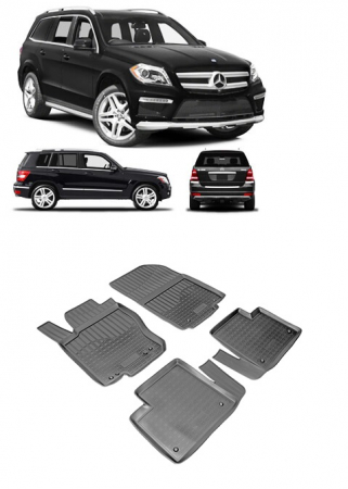 Mercedes - Set covorase cauciuc tip tavita MERCEDES-BENZ GLS (X166) (2014-2019)