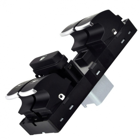 Modul Panou Butoane Geamuri Electrice - Flexzon - VW Golf, Passat, Jetta, Touran, Seat - 2004+ - crom / negru [1]