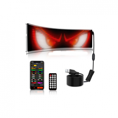 Modul panou flexibil publicitar,display RGB ,control aplicatie, USB 5V 16x32cm [5]