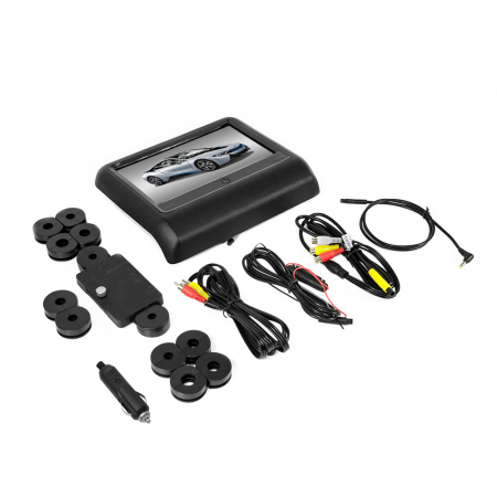 Monitor auto multimedia PNI DB900 negru cu ecran tactil de 9 inch, DVD player, slot card SD si USB, aplicabil pe tetiera [7]