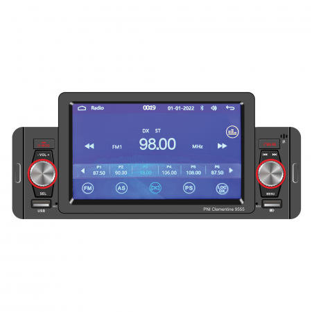 Electronice si electrice auto - MP5 player auto PNI Clementine 9555 1DIN display 5 inch 4 x 50W, Bluetooth, radio FM, Carplay, functie RDS