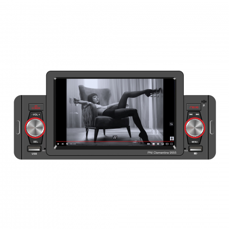 MP5 player auto PNI Clementine 9555 1DIN display 5 inch 4 x 50W, Bluetooth, radio FM, Carplay, functie RDS [9]