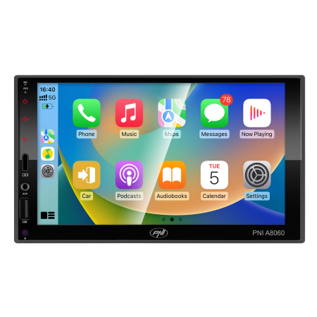 Electronice si electrice auto - Multimedia player auto PNI A8060 cu Android 13, 4GB DDR3/ROM 64GB, ecran 7 inch, CarPlay, Android Auto, Bluetooth, Wi-Fi, Radio FM