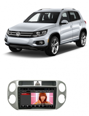 Electronice si electrice auto - Navigatie ANDROID compatibil VW Tiguan 2010 - 2016 include doua adaptoare pentru butonul de avarie