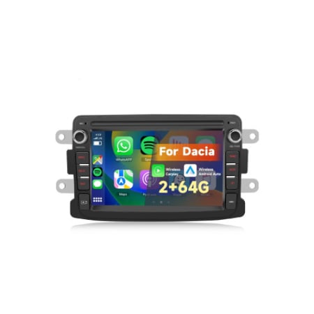 Electronice si electrice auto - Navigatie Android compatibil Dacia ecran 7 inch 2GB+64GB CarPlay Android Auto GPS WIFI FM RDS