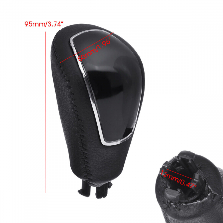 Nuca schimbator, Compatibil cu Ford Mondeo MK4/S-MAX/Kuga, Piele/ABS, Negru [2]