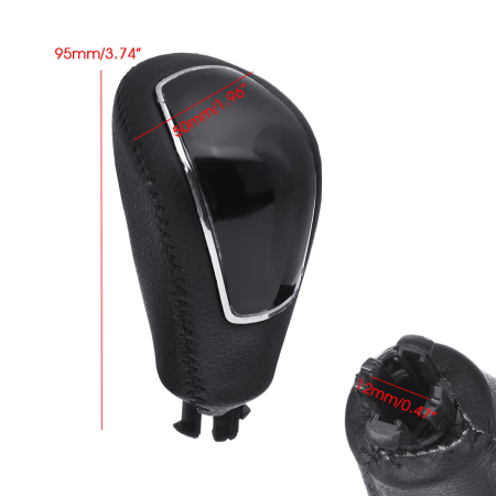 Nuca schimbator, Compatibil cu Ford Mondeo MK4/S-MAX/Kuga, Piele/ABS, Negru [2]
