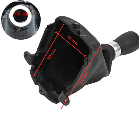 Nuca Schimbator Viteze cu Burduf din Eco Piele pentru Honda Accord VIII 2008-2014 6 Viteze OEM 54102-T2A-L01ZB [3]