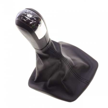Mansoane schimbator - Nuca schimbator viteze cu burduf din eco piele pentru Skoda Octavia II 5 viteze OEM 1ZD711113A