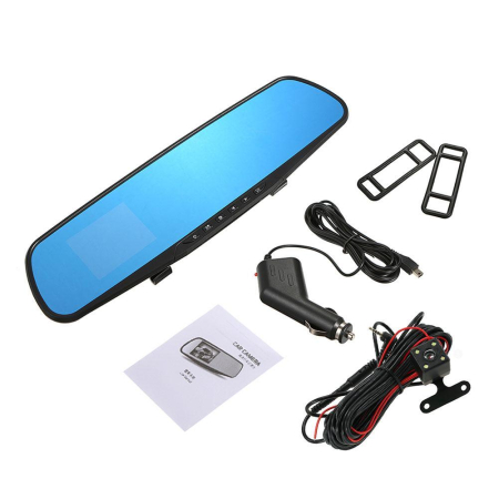 Oglinda retrovizoare cu camera fata si marsarier Full HD 1080P, 12-24V [7]