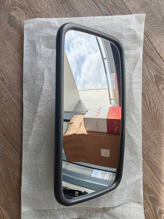 Oglinda universala exterioara laterală  384 mm x 190 mm pentru camion, autobuz, utilaje de constructii si agricole, excavatoare, rulote si altele. [3]