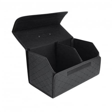 Organizator de portbagaj din piele de lux cutie de depozitare pliabilă [7]