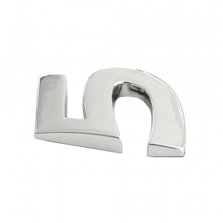 Ornament Auto 3D. Cifra 5. 26 Mm. Cromat [1]