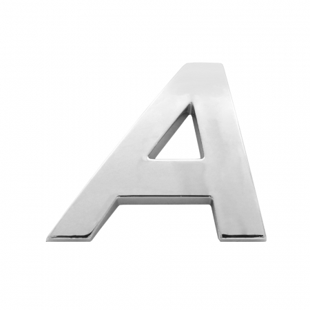 Ornamente auto - Ornament Auto 3D. Litera A. 26 Mm. Cromat